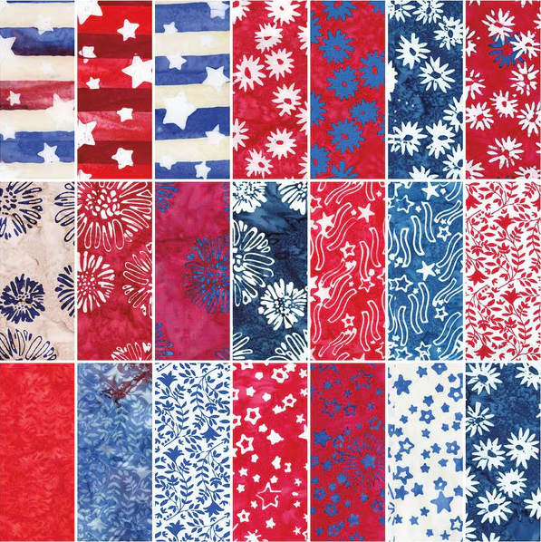 Expressions Batiks Let Freedom Reign 5” Stacker
