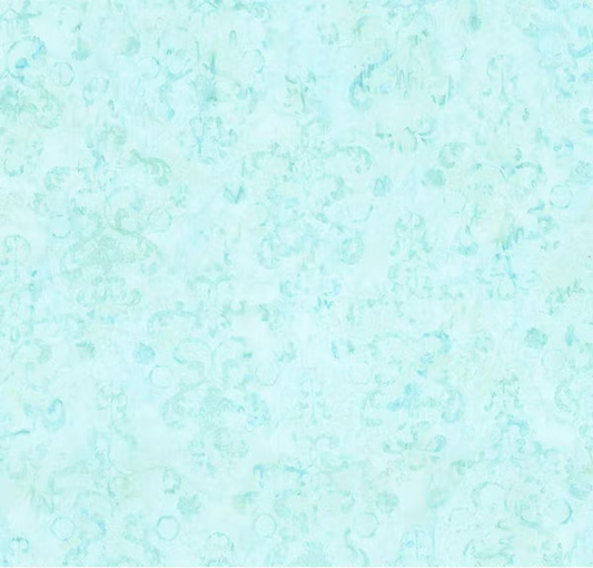 Batiks Hand Dyes Watercolor Daisies Adriatic Mist Yardage