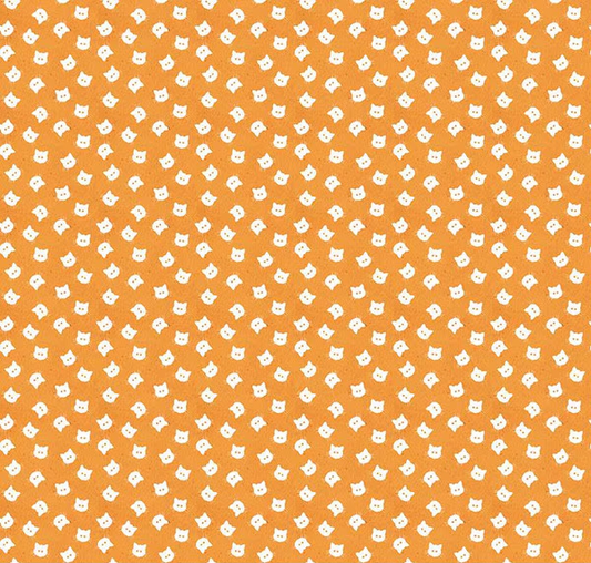 Costume Maker's Act II Scaredy Cat Buttons Orange Yardage