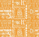 Costume Maker's Act II Ticket Text Orange Yardage