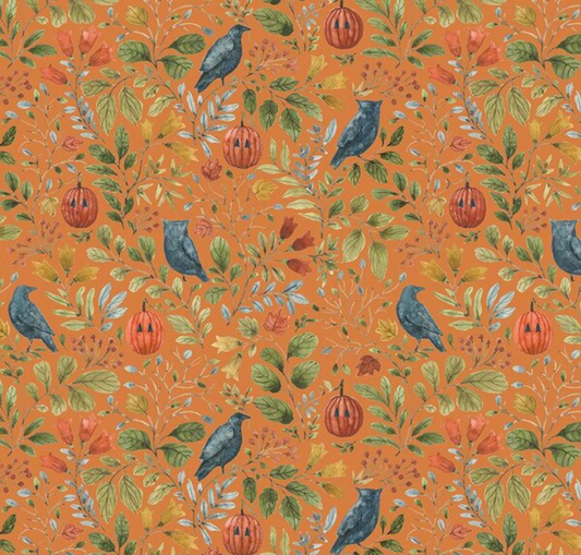 Trick or Treat Foliage Orange Yardage