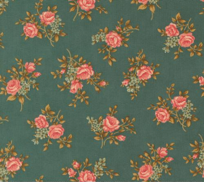 Collections Unity Rose Bouquet Florals Twilight Yardage