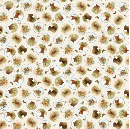 Young of the Year Medallions Cream Yardage