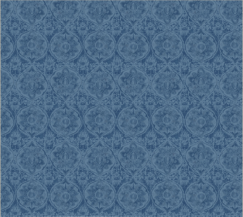 Banyan Damask Denim Yardage