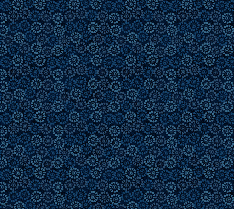 Banyan Mini Medallion Navy Yardage