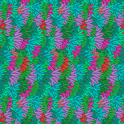 MULGAKONGZ Lively Leaves - Multi Fabric