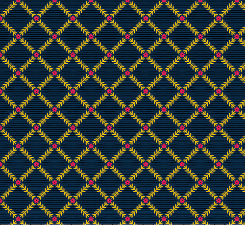 MAGIC MAKERS Criss Cross - Navy Yardage