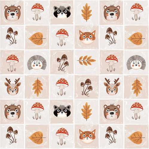 CHEERFULCHEE 3487-44 Ecru Yardage