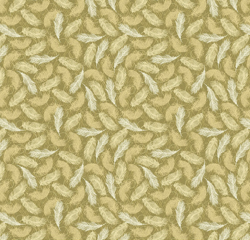 FINDINGS SM Feathers - Gold Yardage