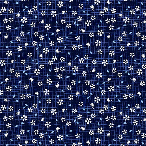 BLUEPRINTS 3281-77 Indigo Yardage