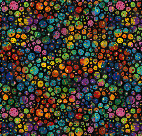 SKYLIGHTS Speckles - Black Yardage