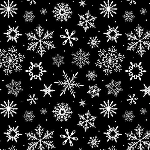 Let's Glow Crazy 3950G-99 Black Yardage
