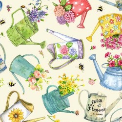 Meant to Bee WATERING CAN DDC12004-CREM-D yardage