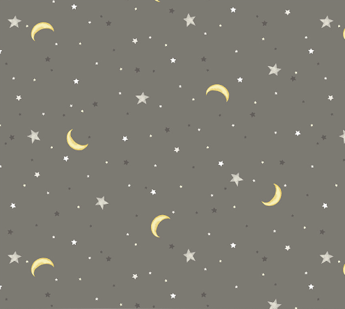 Sweet Dreams Night Sky Grey Yardage