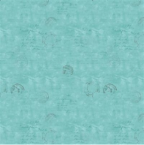 En Bleu Digital Tonal Turquoise Yardage