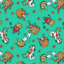 Dino Pizza Party FAST FOOD DCX12196-JULE-D yardage