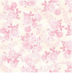 Spring Songs Flower Fairies SOFT ROSES DDC12246-CREM-D yardage