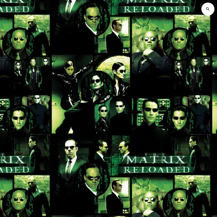 The Matrix Reloaded Characters Black Yardage