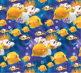 Ocean Story Yellow Fin Sunshine Yardage