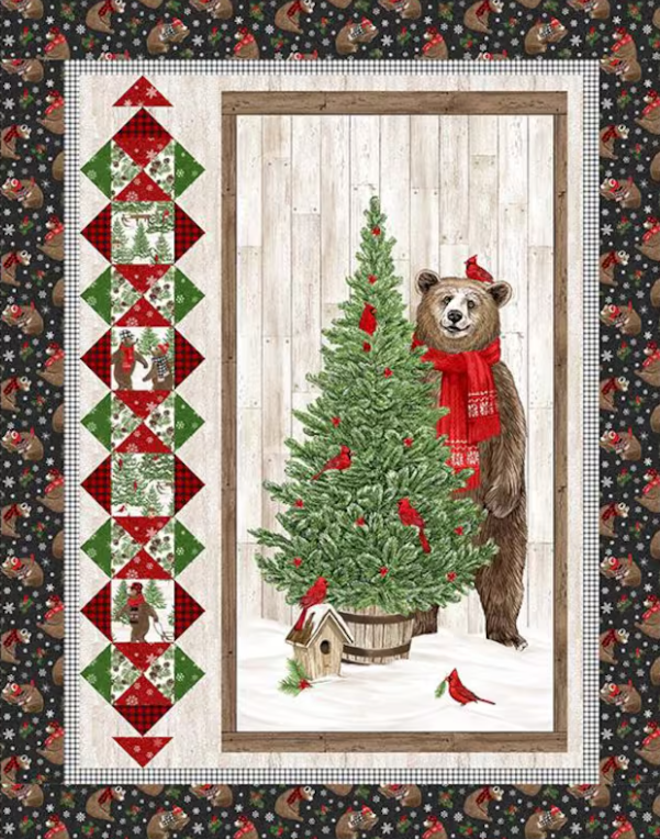 Beary Merry Christmas 42"X5 4th" Quilt Kit