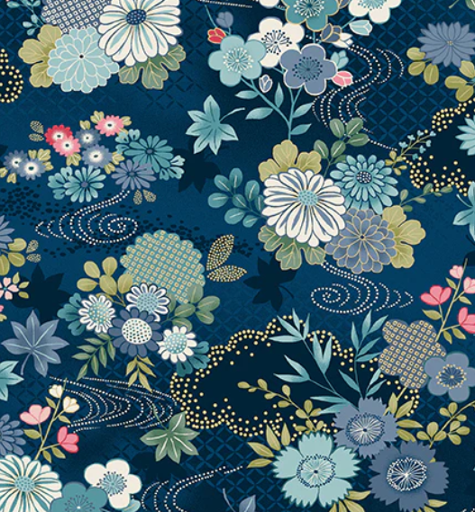 Kasumi Harmony Blue Yardage