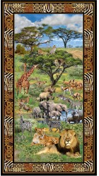 Serengeti Plains Panel 24"