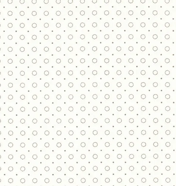 Bee Backgrounds Pewter Stitched Circles Yardage