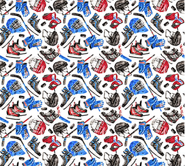 Winter Sports Hockey Equipment White Fabric