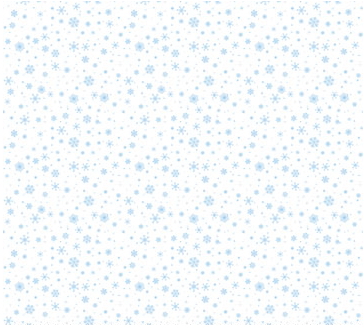 Winter Sports Snowflake White Fabric