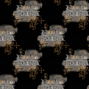 Game of Thrones Westeros Map Gold Fabric