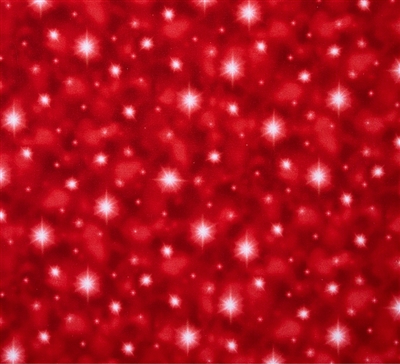 The Newborn King Stars Red Fabric