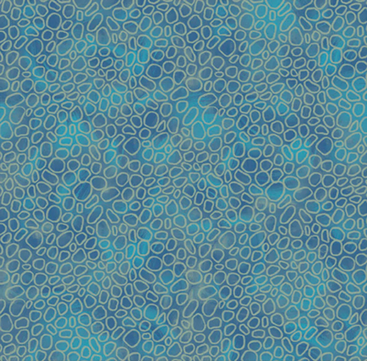 Still Life Irregular Circle Blue Fabric