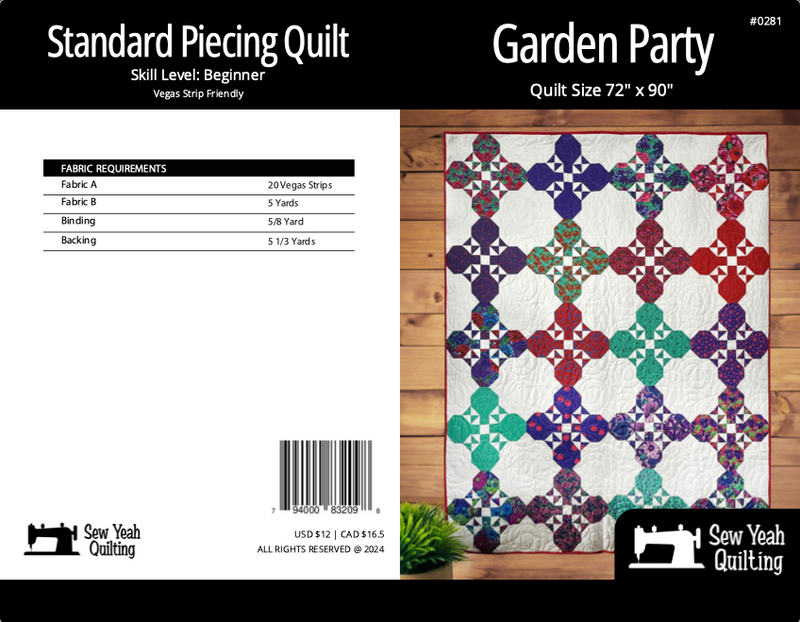 Garden Party Quilt 72" x 90"