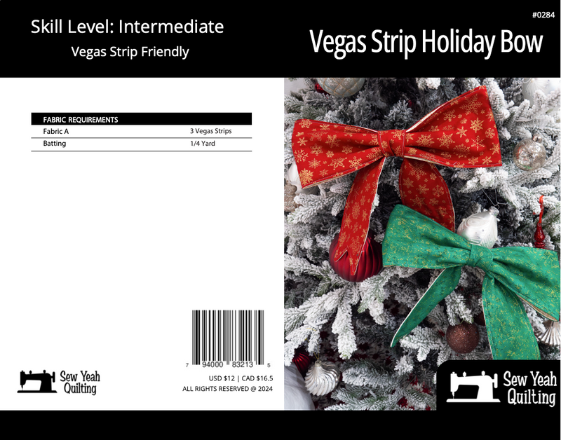 Vegas Strip Holiday Bow