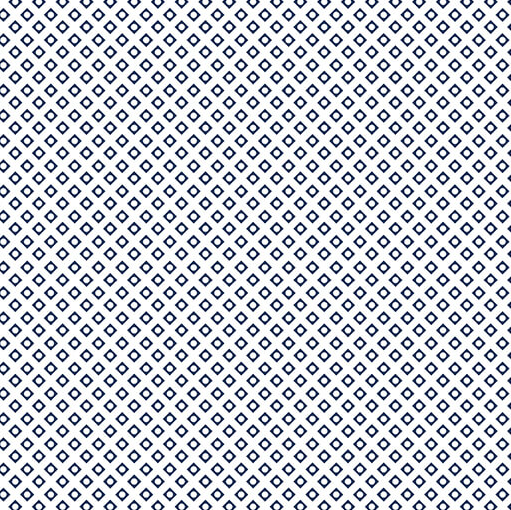 Classic Keepsakes in Blue Diamond Geo White/Navy 1465250B Fabric