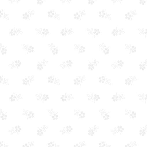Classic Keepsakes Daisy Garden White 1465709B Fabric