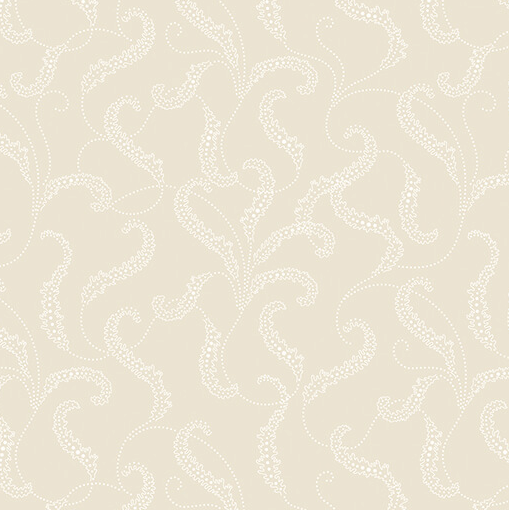 Classic Keepsakes Filigree Scroll Ecru 1465307B Fabric