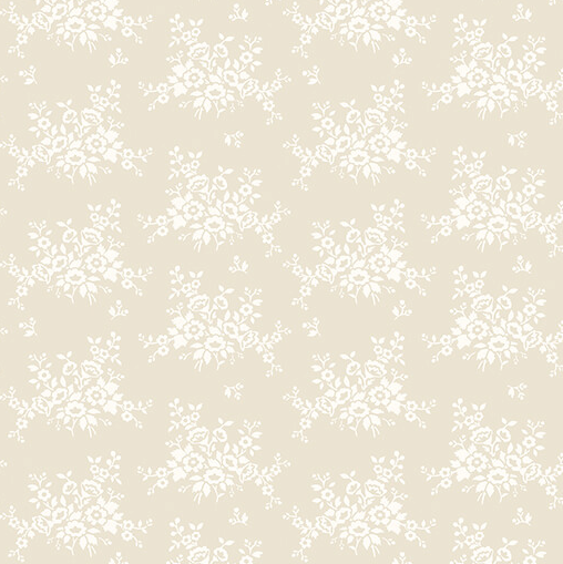 Classic Keepsakes Mini Floral Bouquet Ecru 1465107B Fabric