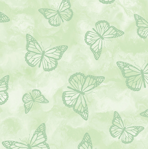 Butterfly Calypso Butterfly Shadow Light Green 1487904B Fabric