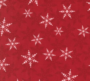 Winter Friends Winter Snowflake Berry Red Fabric