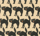 Home Sweet Haunt Little Black Cat Bone Fabric