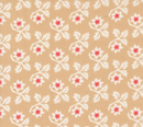 Buon Natale Woodcut Christmas Flowers Sugar Cookie Fabric