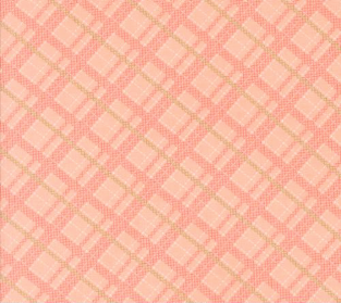 Abloom Stitched Plaid Bubble Gum Fabric