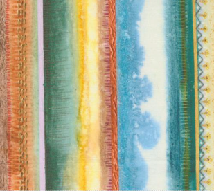 Wanderlust Watercolor Stripes Horizon Fabric