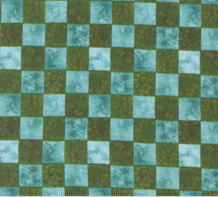 Wanderlust Watercolor Checks and Plaids Lagoon Fabric