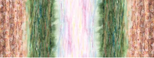 Wanderlust Watercolor Sunset Valley Landscape Sunrise Field Fabric
