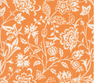 Agatha Road Harvest Florals Pumpkin Fabric