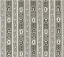 Agatha Road Wallpaper Stripes Flower Midnight Fabric