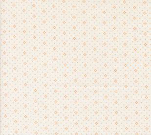 Agatha Road Eyelet Ivory Orange Fabric