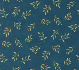 I Love Fall Most of All Leaves and Berries Blenders Harvest Night Fabric